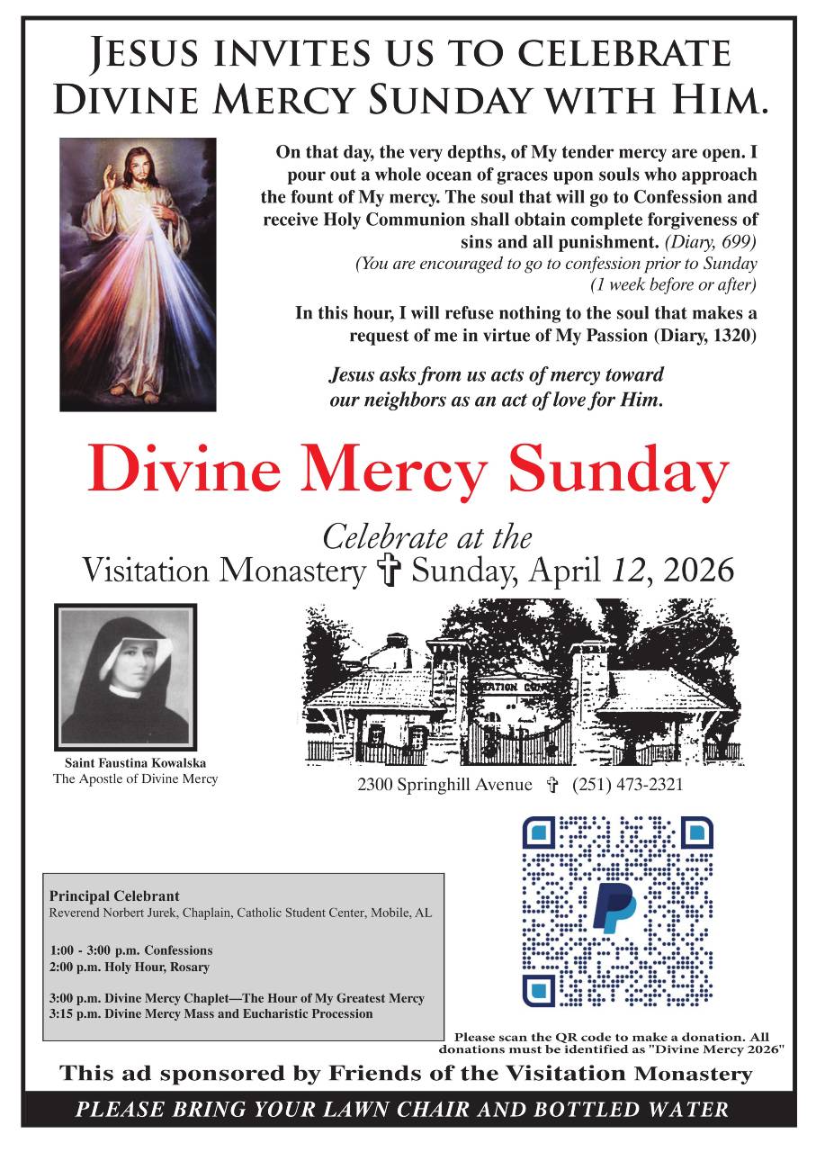 Divine Mercy Sunday 2026 flyer
